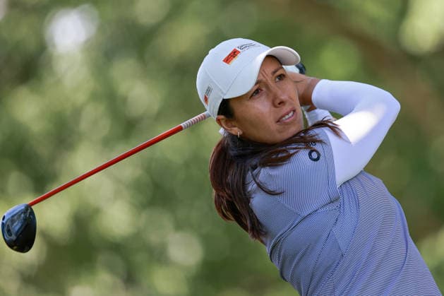 Meijer LPGA, Golf Damen Classic by Simply Give Belmont, MI - JUNE 19: Daniela Darquea of Ecuador hits from the 16th tee during the second round of the Meijer LPGA Classic by Simply Give at Blythefield Country Club on June 19, 2026 in Belmont, Michigan. Belmont Michigan United States  Copyright: xAmyxLemusx originalFilename:lemus-meijerlp260619_npwFN.jpg