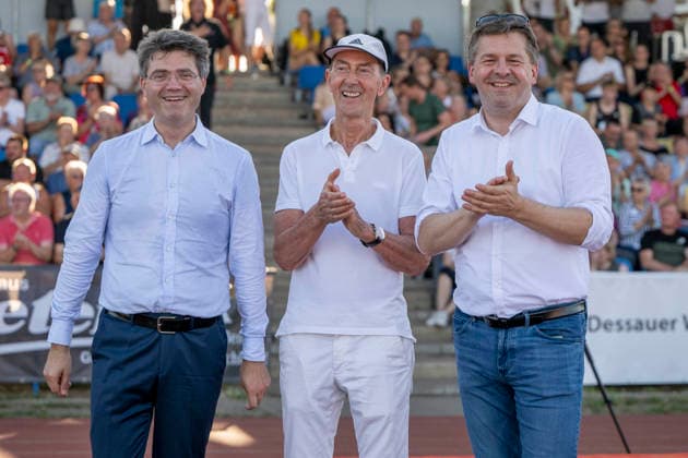 Anhalt 2026 28th International Track and Field Meeting, Dessau, Germany, June 19, 2026. Pictured from left