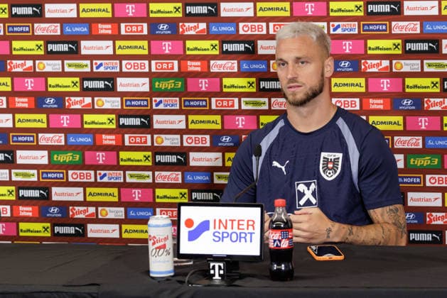 FOOTBALL - FIFA World Cup, WM, Weltmeisterschaft, Fussball 2026, preview SANTA BARBARA,CALIFORNIA,USA,19.JUN.26 - FOOTBALL - FIFA World Cup 2026, USA, Mexico, Canada, preview, Oesterreichischer Fussball-Bund, press conference, PK, Pressekonferenz team AUT. Image shows Marko Arnautovic (AUT).  GEPAxpictures xArminxRauthner