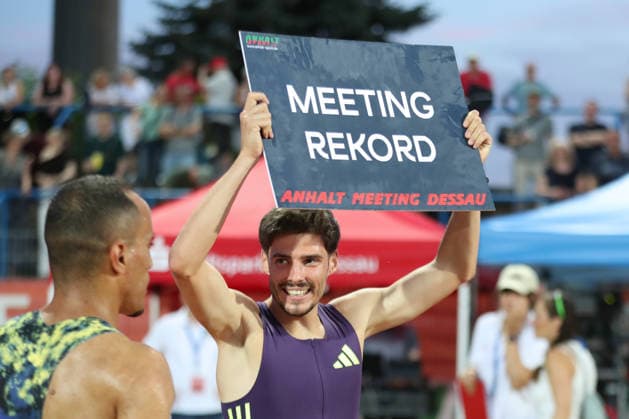 ANHALT Track and Field Meet in Dessau-Roßlau, June 19, 2026, Jordan Terrasse 313, France, with a meet record in the 1,500 meters. 28th International ANHALT Track and Field Meet 2026 at Paul Greifzu Stadium in Dessau Roßlau, June 19, 2026,detected_source_language Copyright: xBEAUTIFULxSPORTS JanxKaeferx