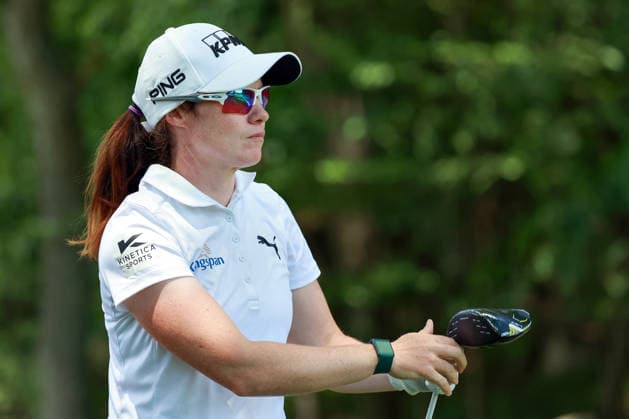 Meijer LPGA, Golf Damen Classic by Simply Give Belmont, MI - JUNE 19: Leona Maguire of Ireland hits from the 16th tee during the second round of the Meijer LPGA Classic by Simply Give at Blythefield Country Club on June 19, 2026 in Belmont, Michigan. Belmont Michigan United States  Copyright: xAmyxLemusx originalFilename:lemus-meijerlp260619_npLjC.jpg