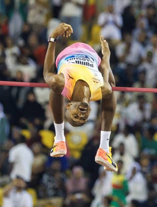 Diamond League Athletics in Doha DOHA, QATAR - JUNE 20: Qatari athlete Mutaz Barshim competes in the men s pole vault final during the Diamond League athletics meeting at the Suheim Bin Hamad Stadium in Doha, Qatar on June 20, 2026. Mohammed Dabbous Anadolu Doha Qatar. Editorial use only. Please get in touch for any other usage.  Copyright: x2026xAnadoluxMohammedxDabbousx