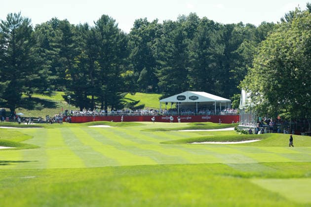Meijer LPGA, Golf Damen Classic BELMONT, MICHIGAN - JUNE 19: A general view of the 4th green during the second round of the Meijer LPGA Classic for Simply Give golf tournament at Blythefield Country Club in Belmont, MI, USA Friday, June 19, 2026. Belmont Michigan United States  Copyright: xJorgexLemusx originalFilename:lemus-meijerlp260619_nplHY.jpg