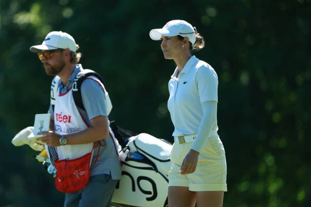 Meijer LPGA, Golf Damen Classic BELMONT, MICHIGAN - JUNE 19: Azahara Munoz of Spain walks on the 9th hole during the second round of the Meijer LPGA Classic for Simply Give golf tournament at Blythefield Country Club in Belmont, MI, USA Friday, June 19, 2026. Belmont Michigan United States  Copyright: xJorgexLemusx originalFilename:lemus-meijerlp260619_npK8Q.jpg