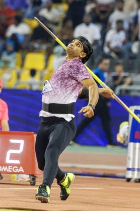 Diamond League Athletics in Doha DOHA, QATAR - JUNE 19: Indian athlete Neeraj Chopra competes in the men s javelin throw final during the Diamond League athletics meeting at the Suheim Bin Hamad Stadium in Doha, Qatar on June 19, 2026. Mohammed Dabbous Anadolu Doha Qatar. Editorial use only. Please get in touch for any other usage.  Copyright: x2026xAnadoluxMohammedxDabbousx