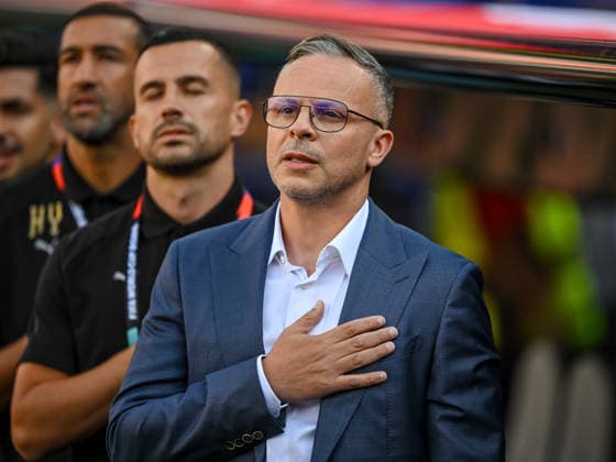 Coach Mohamed Ouahbi of Morocco watches the action during the 2026 FIFA World Cup Group C match between Scotland and Morocco at Boston Stadium on June 19, 2026, in Boston, United States. Photo by Harry Langer, DeFodi Images,detected_source_language