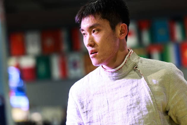 June 19, 2026, New Delhi, Delhi, India: Luo Shaotong (China) during Tsumori Shido (Japan) vs. Luo Shaotong (China), Semi-Finals of Asian Senior Fencing Championships 2026 (Men s Sabre) at Bharat Mandapam Convention Centre, New Delhi, India on 19th June 2026. New Delhi India - ZUMAd207 20260619_zsp_d207_287 Copyright: xAvijitxDasx