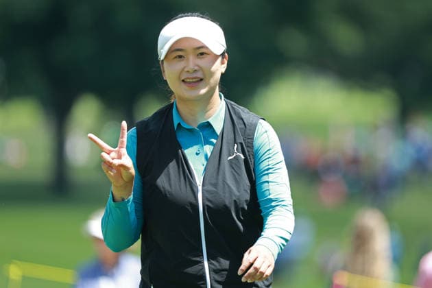 Meijer LPGA, Golf Damen Classic BELMONT, MICHIGAN - JUNE 19: Yan Liu of People™s Republic of China heads to the 17th hole during the second round of the Meijer LPGA Classic for Simply Give golf tournament at Blythefield Country Club in Belmont, MI, USA Friday, June 19, 2026. Belmont Michigan United States  Copyright: xJorgexLemusx originalFilename:lemus-meijerlp260619_npcRv.jpg