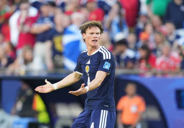 Scott McTominay of Scotland gestures during the match between Scotland and Morocco in Group C of the 2026 FIFA World Cup at Boston Stadium in Boston, USA, on June 19, 2026. Photo by DeFodi Images (Thor Wegner),detected_source_language