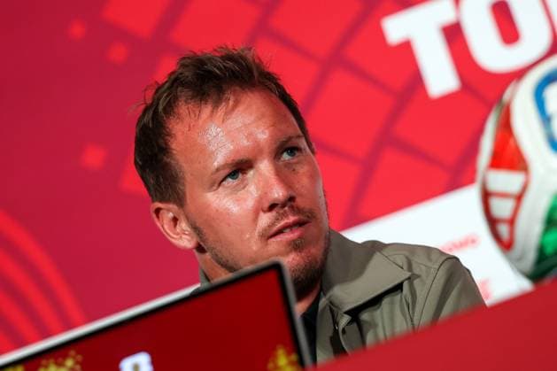 Bundestrainer Julian Nagelsmann (Deutschland) bei der Pressekonferenz, Pressekonforenz, Deutschland vs. Elfenbeinkueste, Fussball, FIFA, Weltmeisterschaft 2026, Gruppenphase, 19.06.2026 Toronto Ontario Kanada *** German National Team Coach Julian Nagelsmann at the press conference, press conference, Germany vs. Ivory Coast, soccer, FIFA, 2026 World Cup, group stage, June 19, 2026, Toronto, Ontario, Canada,detected_source_language Copyright: xkolbert-press ChristianxKolbertx