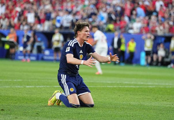 Scott McTominay of Scotland gestures during the match between Scotland and Morocco in Group C of the 2026 FIFA World Cup at Boston Stadium in Boston, USA, on June 19, 2026. Photo by DeFodi Images (Thor Wegner),detected_source_language