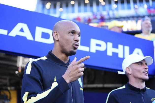 Brazil v Haiti - FIFA World Cup, WM, Weltmeisterschaft, Fussball 2026 - Group C PHILADELPHIA, UNITED STATES - JUNE 19: Fabinho of Brazil looks on prior the 2026 FIFA World Cup First Stage Group C match between Brazil and Haiti at Lincoln Financial Field (Philadelphia Stadium) in Philadelphia, Pennsylvania, United States on June 19, 2026. Jose Hernandez Anadolu Pennsylvania United States. Editorial use only. Please get in touch for any other usage.  Copyright: x2026xAnadoluxJosexHernandezx