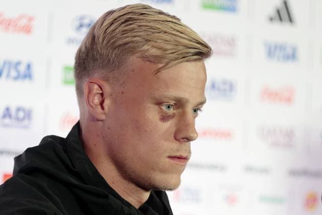 HOUSTON, 19-06-2026, Houston Stadium, press conference, PK, Pressekonferenz of the Netherlands on MD-1 before the match against Sweden World Cup 2026 . Picture shows Jean Paul van Hecke Netherlands in Houston (World Cup 2026)  x204481922x Copyright: