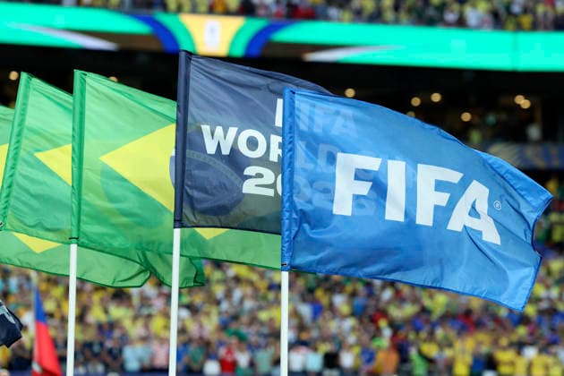 Brazil v Haiti: Group C - FIFA World Cup, WM, Weltmeisterschaft, Fussball 2026 FIFA and Flags of Brazil before the FIFA World Cup 2026 Group C match between Brazil and Haiti at Philadelphia Stadium on June 19, 2026 in Philadelphia, United States. Philadelphia Philadelphia Stadium PA United States Copyright: xAllstarxPicturexLibraryxLtdx