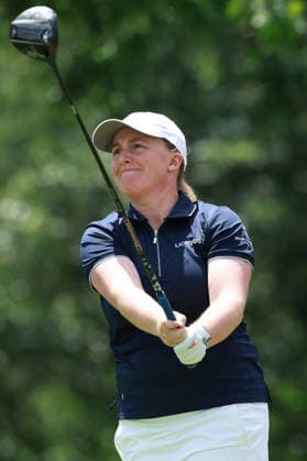 Meijer LPGA, Golf Damen Classic BELMONT, MICHIGAN - JUNE 19: Gemma Dryburfh of Scotland plays her tee shot on the 17th hole during the second round of the Meijer LPGA Classic for Simply Give golf tournament at Blythefield Country Club in Belmont, MI, USA Friday, June 19, 2026. Belmont Michigan United States  Copyright: xJorgexLemusx originalFilename:lemus-meijerlp260619_npuZU.jpg