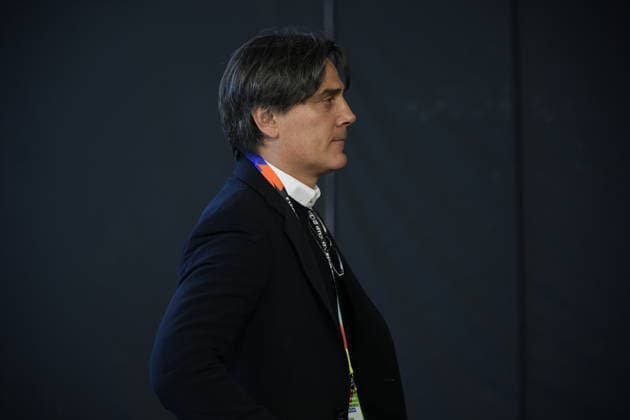 Turkiye v Paraguay - FIFA World Cup, WM, Weltmeisterschaft, Fussball 2026 - Group D SANTA CLARA, UNITED STATES - JUNE 19: Vincenzo Montella head coach of Turkiye arrives prior the 2026 FIFA World Cup First Stage Group D match between Turkiye and Paraguay at the San Francisco Bay Area Stadium (Levi’s Stadium) in Santa Clara, California, United States on June 19, 2026. Tayfun Coskun Anadolu California United States. Editorial use only. Please get in touch for any other usage.  Copyright: x2026xAnadoluxTayfunxCoskunx