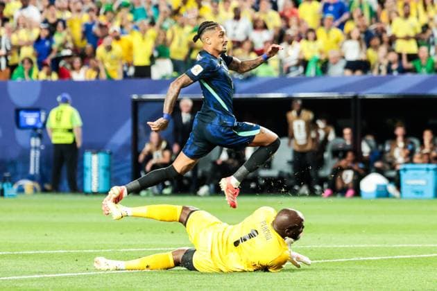 RECORD DATE NOT STATED FIFA World Cup, WM, Weltmeisterschaft, Fussball 2026 - Group C - Brazil v Haiti Raphinha player of Brazil during the match between Brazil and Haiti in the second round of Group C of the 2026 FIFA World Cup group stage at Philadelphia Stadium, in Philadelphia, United States, on Friday, June 19, 2026.(Foto: Vanessa Carvalho Brazil Photo Press IMAGO) Sports %G Copyright: xVanessaxCarvalhox