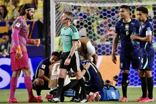 RECORD DATE NOT STATED Brazil vs Haiti FIFA World Cup, WM, Weltmeisterschaft, Fussball 2026. (SPO) Brazil vs Haiti FIFA World Cup 2026. June 19, 2026, Philadelphia, Pennsylvania, USA: Raphinha 11 of Brazil suffered injury and replaced by Rayan 26 during soccer match between Brazil and Haiti in group c during FIFA World Cup 2026 at Philadelphia stadium. Credit: Niyi Fote Thenews2(Foto: Niyi Fote Thenews2 imago images) SPO  Copyright: xNiyixFotex