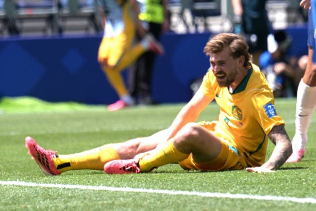 FIFA World Cup, WM, Weltmeisterschaft, Fussball 2026 United States Vs Australia held at the Seattle Stadium in Seattle, USA -19 Jun 2026 Connor Metcalfe of Australia men football team seen in action during the FIFA World Cup 2026 first stage Group D match between USA and Australia held at the Seattle Stadium. Final score; USA 2:0 Australia. Seattle United States Copyright: xLuisxVeniegrax xSOPAxImagesx 20260619_FIFAWC26_LuisVeniegra7868