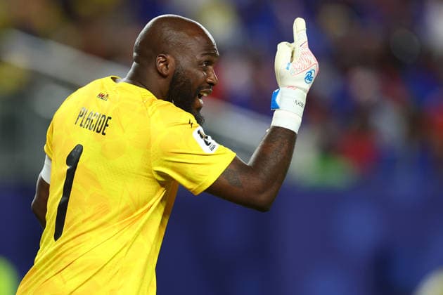 Philadelphia, USA, 19th June 2026. Johnny Placide of Haiti during the Brazil vs Haiti FIFA World Cup, WM, Weltmeisterschaft, Fussball match at Lincoln Financial Field, Philadelphia. Picture credit should read: Paul Terry Sportimage EDITORIAL USE ONLY. No use with unauthorised audio, video, data, fixture lists, club league logos or live services. Online in-match use limited to 120 images, no video emulation. No use in betting, games or single club league player publications. SPI_132_PT_Brazil_Haiti SPI-4846-0132