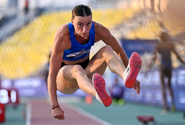Doha Diamond League 2026 Elena Andreea TaloÈ™ of Romania competes in the women s triple jump final at the Diamond League Doha Meeting 2026 competition at Suheim Bin Hamad Stadium in Doha, Qatar, on May 19, 2026. DOHA Qatar Copyright: xNOUSHADx