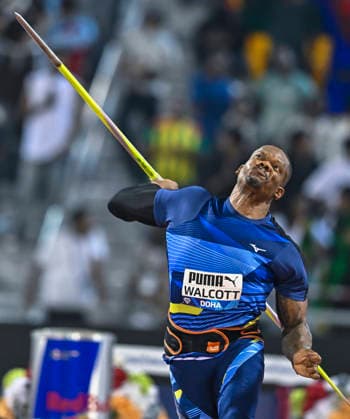 Doha Diamond League 2026 Keshorn Walcott of Trinidad and Tobago competes in the men s javelin throw final at the Diamond League Doha Meeting 2026 competition at Suheim Bin Hamad Stadium in Doha, Qatar, on May 19, 2026. DOHA Qatar Copyright: xNOUSHADx