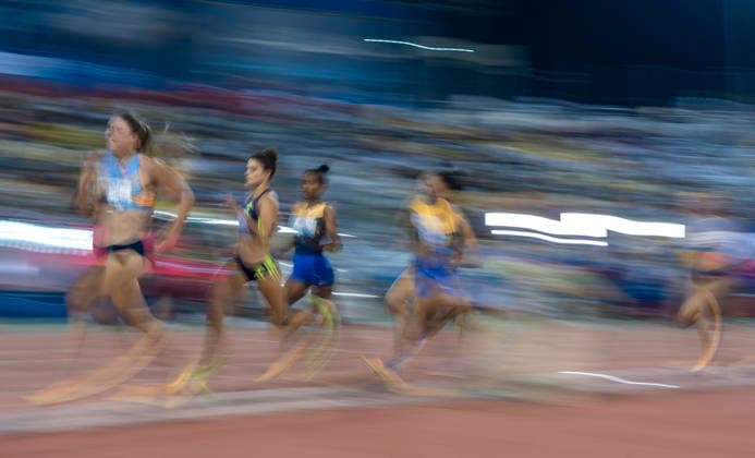 Doha Diamond League 2026 Athletes compete during the women s 1500m final at the Diamond League Doha Meeting 2026 competition at Suheim Bin Hamad Stadium in Doha, Qatar, on May 19, 2026. DOHA Qatar Copyright: xNOUSHADx
