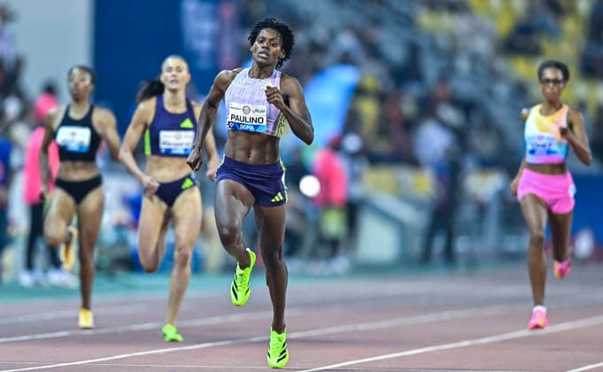 Doha Diamond League 2026 Marileidy Paulino of Dominican Republic competes in the women s 400m final at the Diamond League Doha Meeting 2026 competition at Suheim Bin Hamad Stadium in Doha, Qatar, on May 19, 2026. DOHA Qatar Copyright: xNOUSHADx