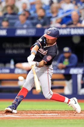 June 19, 2026, St. Petersburg, Florida, USA: during an MLB, Baseball Herren, USA game on June 19, 2026 at Tropicana Field. The Rays beat the Nationals 5-2. St. Petersburg USA - ZUMAh180 20260619_zsp_h180_006 Copyright: xKimxHukarix