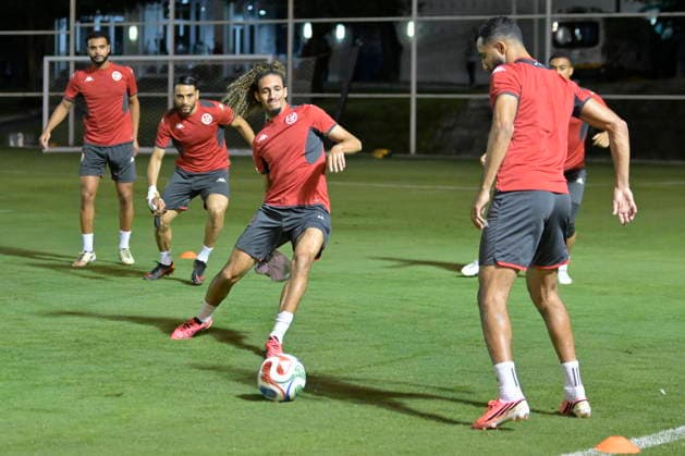 Tunisia national soccer team training in Mexico Tunisian players train ahead of their 2026 FIFA World Cup, WM, Weltmeisterschaft, Fussball match against Japan, in Santiago, Nuevo León, Mexico, 19 June 2026. Santiago Mexico  Copyright: xMiguelxSierrax