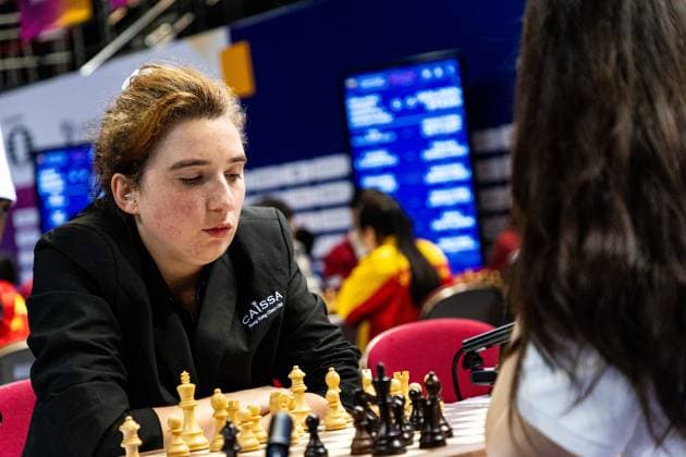 June 20, 2026, Hong Kong, Hong Kong, China: Women s FIDE Masters ASTRID BARBIER (BEL) and BALDANJANTSAN KHUSLENZAYA (MNG) duel in a Rapid match at the 2026 FIDE World Team Rapid and Blitz Chess Championship in Hong Kong. Hong Kong China - ZUMAm298 0859594804st Copyright: xJamesxModestox