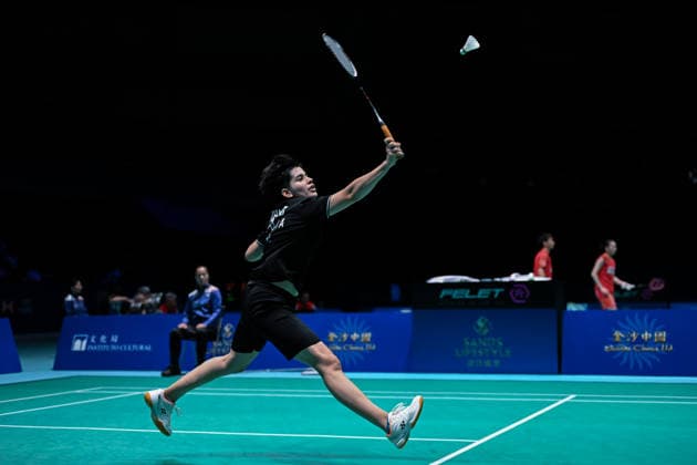 MACAO, CHINA - JUNE 19: Anmol Kharb of India competes in the Women s Singles Quarterfinal match against Han Qianxi of China on day 4 of Macao Open Badminton 2026 at Macao East Asian Games Dome on June 19, 2026 in Macao, China.  Copyright: xVCGx 111649287256