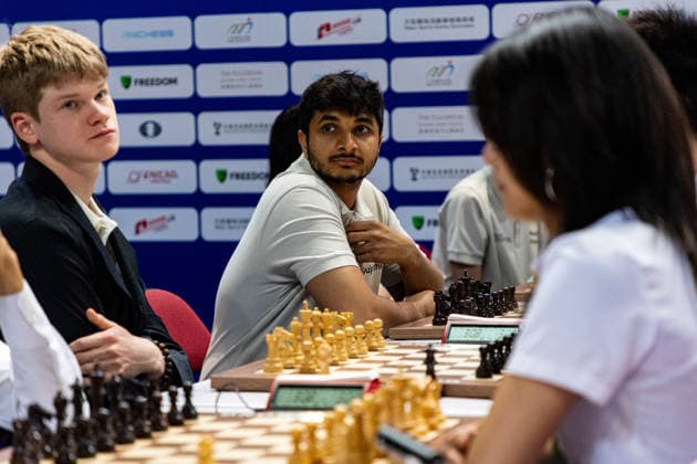 June 20, 2026, Hong Kong, Hong Kong, China: Chess Grandmaster SANTOSH GUJRATHI VIDIT (IND) at the 2026 FIDE World Team Rapid and Blitz Chess Championship in Hong Kong. Hong Kong China - ZUMAm298 0859595455st Copyright: xJamesxModestox