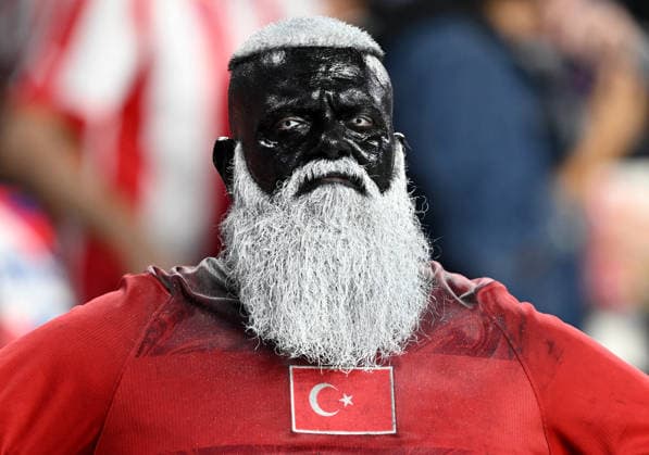 Turkiye v Paraguay - FIFA World Cup, WM, Weltmeisterschaft, Fussball 2026 - Group D SANTA CLARA, UNITED STATES - JUNE 19: A Turkish fan known as named Udi Neco is seen after the 2026 FIFA World Cup First Stage Group D match between Turkiye and Paraguay at the San Francisco Bay Area Stadium (Levi’s Stadium) in Santa Clara, California, United States on June 19, 2026. Tayfun Coskun Anadolu California United States. Editorial use only. Please get in touch for any other usage.  Copyright: x2026xAnadoluxTayfunxCoskunx