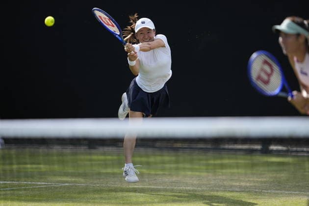 Lexus Nottingham Open - Day Five Nottingham, England 19 Jun 2026 Shuko Aoyama in action during their Quarter Final doubles match at the 2026 Lexus Nottingham Open Women s tennis tournament taking place at the Nottingham Tennis Centre, Nottingham, England. Nottingham Great Britain United Kingdom  Copyright: xOwenxHammondx originalFilename:hammond-2026lexu260619_npH37.jpg