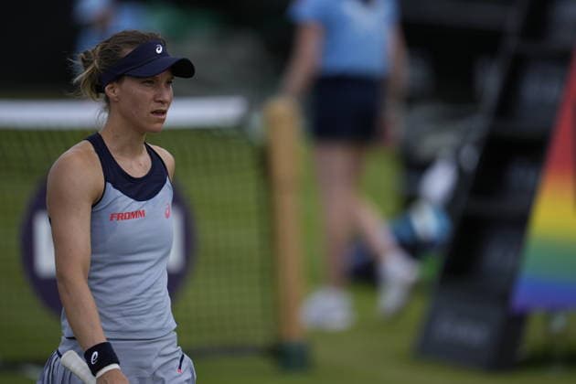 Lexus Nottingham Open - Day Five Nottingham, England 19 Jun 2026 Viktorija Golubic in action during their Quarter Final singles match at the 2026 Lexus Nottingham Open Women s tennis tournament taking place at the Nottingham Tennis Centre, Nottingham, England. Nottingham Great Britain United Kingdom  Copyright: xOwenxHammondx originalFilename:hammond-2026lexu260619_npzxI.jpg