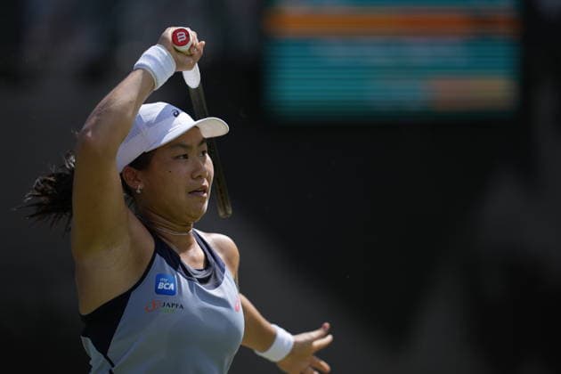 Lexus Nottingham Open - Day Five Nottingham, England 19 Jun 2026 Janice Tjen in action during their Semi Final doubles match at the 2026 Lexus Nottingham Open Women s tennis tournament taking place at the Nottingham Tennis Centre, Nottingham, England. Nottingham Great Britain United Kingdom  Copyright: xOwenxHammondx originalFilename:hammond-2026lexu260619_npfct.jpg