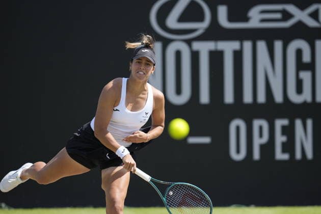 Lexus Nottingham Open - Day Five Nottingham, England 19 Jun 2026 Jessica Bouzas Maneiro in action during their Quarter final Singles match at the 2026 Lexus Nottingham Open Women s tennis tournament taking place at the Nottingham Tennis Centre, Nottingham, England. Nottingham Great Britain United Kingdom  Copyright: xOwenxHammondx originalFilename:hammond-2026lexu260619_np1T1.jpg