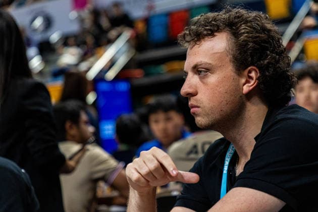 June 20, 2026, Hong Kong, Hong Kong, China: Chess Grandmaster HANS NIEMANN (USA) before a Blitz match at the 2026 FIDE World Team Rapid and Blitz Chess Championship in Hong Kong.Chess Hong Kong China - ZUMAm298 0859595926st Copyright: xJamesxModestox