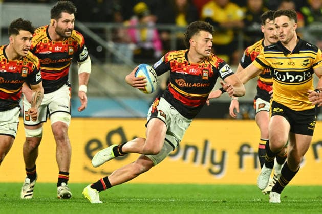 SUPER RUGBY FINAL, Kyren Taumoefolau of the Chiefs in action during the Super Rugby Pacific final match between the Wellington Hurricanes and the Waikato Chiefs at Hnry Stadium in Wellington, New Zealand, Saturday, June 20, 2026. ( NO ARCHIVING, EDITORIAL USE ONLY, AUSTRALIA USE ONLY WELLINGTON NEW ZEALAND Hnry Stadium  Copyright: xKerryxMarshallx 20260620189534798209