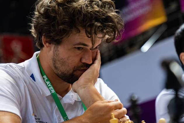 June 20, 2026, Hong Kong, Hong Kong, China: Chess Grandmaster MAGNUS CARLSEN (NOR) in focus during a Blitz match at the 2026 FIDE World Team Rapid and Blitz Chess Championship in Hong Kong.Chess Hong Kong China - ZUMAm298 0859596371st Copyright: xJamesxModestox