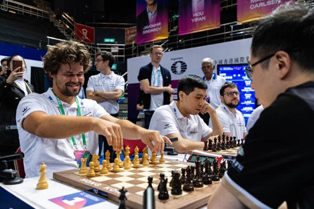 June 20, 2026, Hong Kong, Hong Kong, China: WR Chess during a Blitz match at the 2026 FIDE World Team Rapid and Blitz Chess Championship in Hong Kong. Hong Kong China - ZUMAm298 0859596374st Copyright: xJamesxModestox