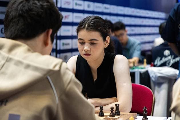 June 20, 2026, Hong Kong, Hong Kong, China: Chess Grandmaster ALEKSANDRA GORYACHKINA (RUS) during a Blitz match at the 2026 FIDE World Team Rapid and Blitz Chess Championship in Hong Kong. Hong Kong China - ZUMAm298 0859596854st Copyright: xJamesxModestox