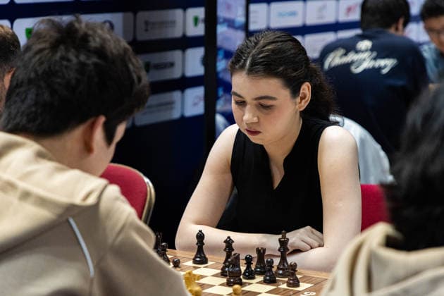 June 20, 2026, Hong Kong, Hong Kong, China: Chess Grandmaster ALEKSANDRA GORYACHKINA (RUS) during a Blitz match at the 2026 FIDE World Team Rapid and Blitz Chess Championship in Hong Kong. Hong Kong China - ZUMAm298 0859596874st Copyright: xJamesxModestox