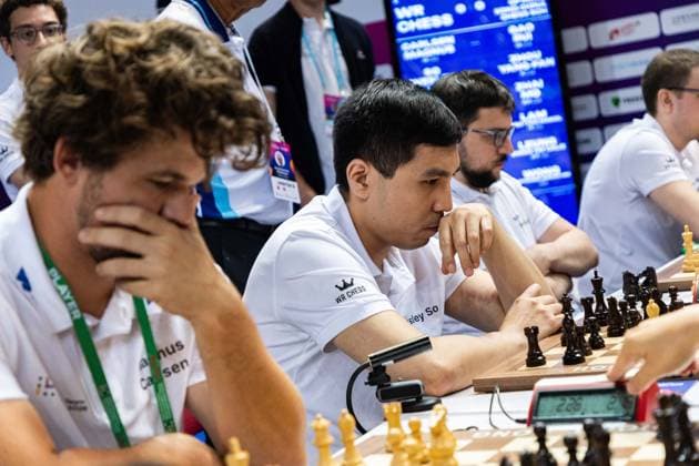 June 20, 2026, Hong Kong, Hong Kong, China: WR Chess during a Blitz match at the 2026 FIDE World Team Rapid and Blitz Chess Championship in Hong Kong. Hong Kong China - ZUMAm298 0859596879st Copyright: xJamesxModestox