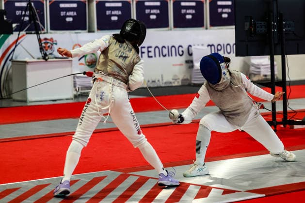 June 19, 2026, New Delhi, Delhi, India: Sumire Tsuji of Japan vs. Daphne Chan Nok sze of Hong Kong during Asian Senior Fencing Championships 2026 (Women s Foil) at Bharat Mandapam Convention Centre, New Delhi, India on 19th June 2026. Fencing 2026: Asian Senior Fencing Championships 2026  - ZUMAd207 20260619_zsp_d207_303 Copyright: xAvijitxDasx