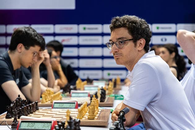June 20, 2026, Hong Kong, Hong Kong, China: Chess Grandmaster FABIANO CARUANA (USA) during a Blitz match at the 2026 FIDE World Team Rapid and Blitz Chess Championship in Hong Kong. Hong Kong China - ZUMAm298 0859597531st Copyright: xJamesxModestox