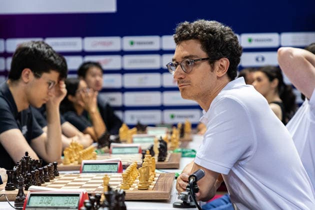 June 20, 2026, Hong Kong, Hong Kong, China: Chess Grandmaster FABIANO CARUANA (USA) during a Blitz match at the 2026 FIDE World Team Rapid and Blitz Chess Championship in Hong Kong. Hong Kong China - ZUMAm298 0859597548st Copyright: xJamesxModestox