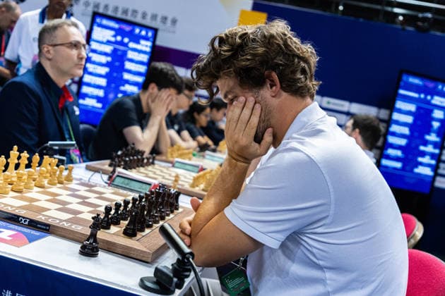 June 20, 2026, Hong Kong, Hong Kong, China: Chess Grandmaster MAGNUS CARLSEN (NOR) at the 2026 FIDE World Team Rapid and Blitz Chess Championship in Hong Kong. Hong Kong China - ZUMAm298 0859597552st Copyright: xJamesxModestox