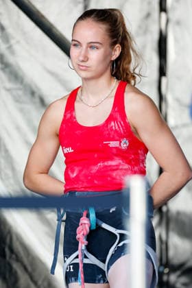 CLIMBING - World Climbing Series INNSBRUCK,AUSTRIA,20.JUN.26 - CLIMBING - World Climbing Series, lead. Image shows Noe Looser (SUI).  GEPAxpictures xMarkoxVulic